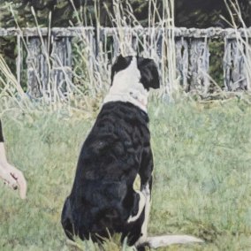 Leanne Picthall I'll go over later, on my bike., 2026 Öl auf Leinwand / Oil on canvas 113 x 85 cm Besitz der Künstlerin / Property of the artist © Leanne Picthall 