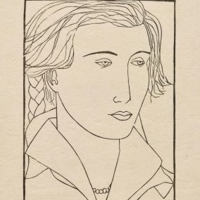 Franz Gertsch, Mädchenkopf, 1950 (1997), Holzschnitt / Woodcut, 18 x 12.5 cm, Handabzug 7 6/27 auf Kumohadamashi-Japanpapier von Heizaburo Iwano / Woodcut 7 6/27 on Kumohadamashi Japanese paper by Heizaburo Iwano, Museum Franz Gertsch, Burgdorf © Franz Gertsch AG Franz Gertsch, Mädchenkopf, 1950 (1997), Holzschnitt / Woodcut, 18 x 12.5 cm, Handabzug 7 6/27 auf Kumohadamashi-Japanpapier von Heizaburo Iwano / Woodcut 7 6/27 on Kumohadamashi Japanese paper by Heizaburo Iwano, Museum Franz Gertsch, Burgdorf © Franz Gertsch AG