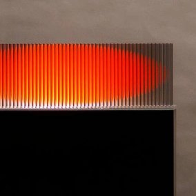 Lichtkunst Yoshiyuko Miura, Rotes Ellipsoid, 2020 © Künstler, Foto: Marius Winterstein