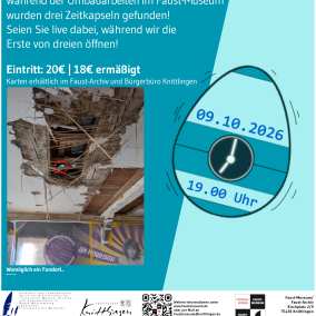Plakat Faust in der Zeitkapsel I