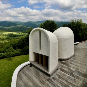 Vue du toit de a chapelle 