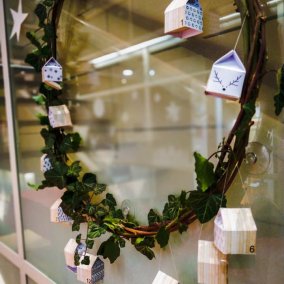 Atelier de Noël : Couronne calendrier de l'Avent en duo (à partir de 9 ans)