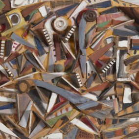 Louise Rösler Komposition/Stadtlandschaft, 1963 Berlinische Galerie - Landesmuseum für Moderne Kunst, Fotografie und Architektur © Museum Atelierhaus Rösler-Kröhnke Repro: Kai-Annett Becker/Berlinische Galerie