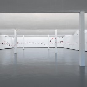 Katharina Hinsberg, Ich möchte eine Linie im Raum, Installation, 2019, Kunsthalle Göppingen, VG Bild-Kunst 2019