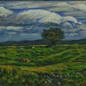 Kaktusblüten (o.J.), Aquarell, 34,2 x 23,4 cm, Kunstmuseum Reutlingen.