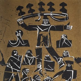 HAP Grieshaber, Bauernkrone HAP Grieshaber, Bauernkrone (Ausschnitt, 1975)