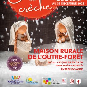 Affiche de l'exposition "De crèche en crèche"