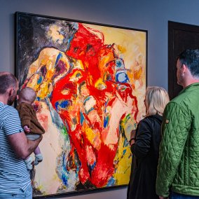 That the rooster knows - Öl auf Leinwand