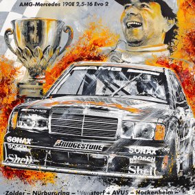 DTM 1992 – Klaus Ludwig 2025, 160 x 110 cm  copyright: Bernd Luz