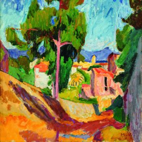 Mathilde Vollmoeller-Purrmann, Südliche Landschaft, Ajaccio 1912, © Museum Purrmann-Haus Speyer, Foto Gerhard Kayser