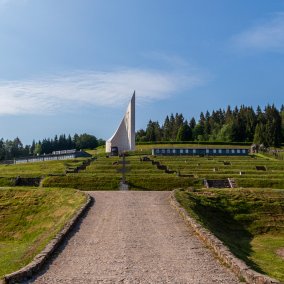 Blick auf den unten Teil des Lagers - copyright Mémorial de Natzweiler-Struthof