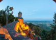 Le château du Haut-Koenigsbourg au crépuscule © Jonathan Sarago / CeA