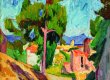 Mathilde Vollmoeller-Purrmann, Südliche Landschaft, Ajaccio 1912, © Museum Purrmann-Haus Speyer, Foto Gerhard Kayser