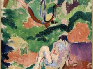 Henri Matisse, Akt im Wald | Nu dans la forêt, 1906 Öl auf Holz, 40.6 x 32.4 cm Brooklyn Museum, Geschenk von George F. Of, 52.150 © Succession H. Matisse/ VG Bild- Kunst, Bonn 2019