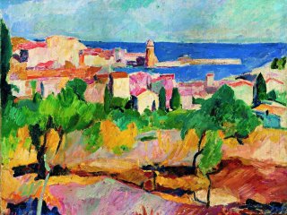 Hans Purrmann, Blick auf Collioure, 1911, Öl auf Leinwand, 50 x 61 cm, Privatbesitz Süddeutschland © VG Bild-Kunst, Bonn 2018