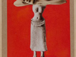 Höch Hannah Untitled (from an ethnographic museum), 1929 Collage 22.3 x 15.3 cm Museum für Kunst und Gewerbe, Hamburg © 2023, ProLitteris, Zurich