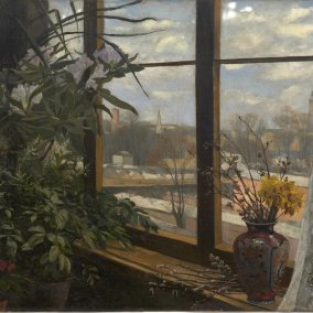 Peinture EvaStort_Vue_de_la_fenêtre_Schöneberg