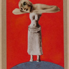 Höch Hannah Sans titre (d'un musée ethnographique), 1929 Collage 22,3 x 15,3 cm Museum für Kunst und Gewerbe, Hamburg © 2023, ProLitteris, Zurich