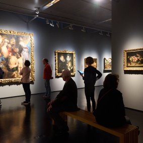 Ausstellungsansicht der Sammlungspräsentation der Staatlichen Kunsthalle Karlsruhe im Zentrum für Kunst und Medien Karlsruhe