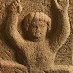Felsgeburt des Mithras auf einer Kultbildstütze aus Güglingen