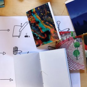 Ein individuell zusammengesetztes Notizheft