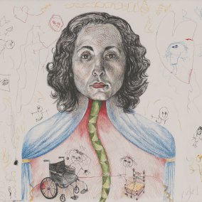 Gezeichnetes Selbstportrait der Künstlerin Emil Ferris 