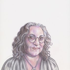 Gezeichnetes Selbstportrait der Künstlerin Emil Ferris 