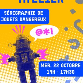 Atelier sérigraphie de jouets dangereux