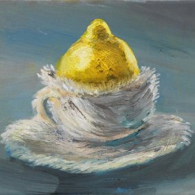 Klodin Erb (*1963), Venus in fur, 2016<br>Öl auf Leinwand, 20 x 30 cm<br>Privatsammlung, Zürich<br>© Klodin Erb<br>Foto: Stefan Altenburger Fotografie Zürich