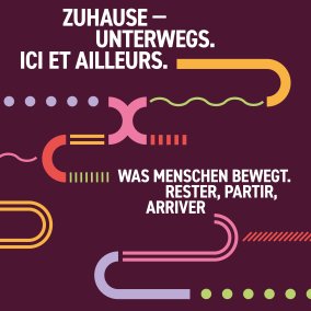 Plakatmotiv 'Zuhause - unterwegs'