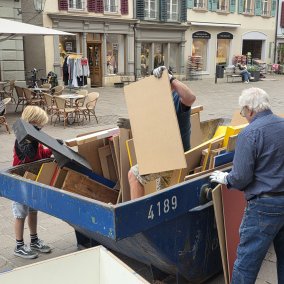 Aktion "Wir packen's an" im Fricktaler Museum Rheinfelden