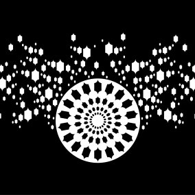 Philippe Decrauzat, Round DM extended, 2003. Collection Frac Franche-Comté © Adagp, Paris 2026. Photo : Pierre Guenat