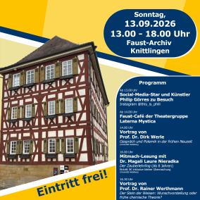 Plakat Tag des offenen Denkmals mit Programm 