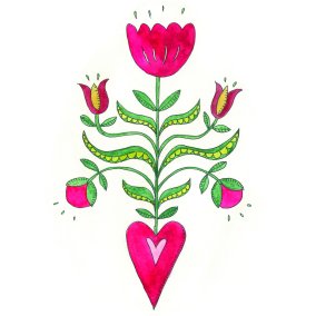 Fleur en aquarelle