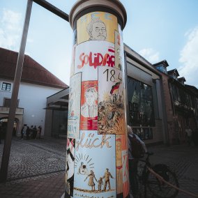 Die Litfaßsäule am Salmen © Dimitri Dell
