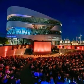 Open Air Cinema- Mercedes-Benz Museum