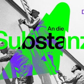Flyer An die Substan, Bauhaus Dessau 100