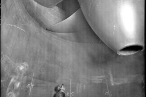 Crédit : Musée Electropolis - Hélice de l'une des cinq turbines, 1933.
