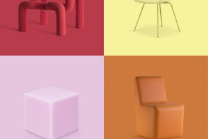Key visual for the exhibition » Colour Rush! An Installation by Sabine Marcelis«