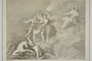 Electrine Stuntz von Freyberg, Mes leçons de mythologie, Némésis et les Furies, lithographie, 1810. Photo : M.Bertola / Musées de Strasbourg