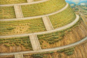Huile sur bois - M. Shiraishi