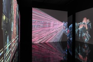 Installationsansicht der Künstlerin Hito Steyerl