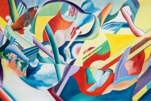 Marguerite Saegesser, Untitled (SAE #1293), 1991, Monotypie, 105 x 142.3 cm. Foto: Christian Helmle