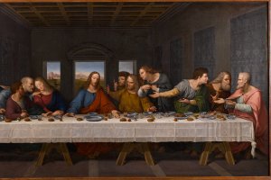 Egidius Mengelberg: Letztes Abendmahl nach Leonardo da Vinci, 1834, Museum Brot und Kunst. Foto: Micha Wolfson, Ulm