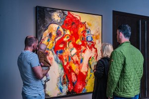 That the rooster knows - Öl auf Leinwand
