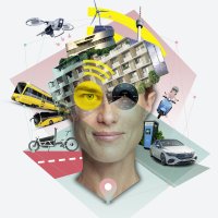 Mercedes-Benz Museum. Sonderausstellung DER MOBILE MENSCH – DEINE WEGE. DEINE ENTSCHEIDUNGEN. DEINE ZUKUNFT. 15.   September 2023 bis 17. November 2024. Foto der Ausstellung auf Ebene 0 des Mercedes-Benz Museums.