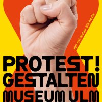 Ausstellungsplakat Protest! gestalten, Gestaltung MüllerHocke GrafikDesign