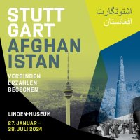 Banner of the exhibition Stuttgart - Afghanistan 