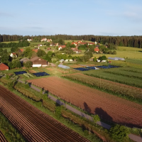 Champs depuis le haut