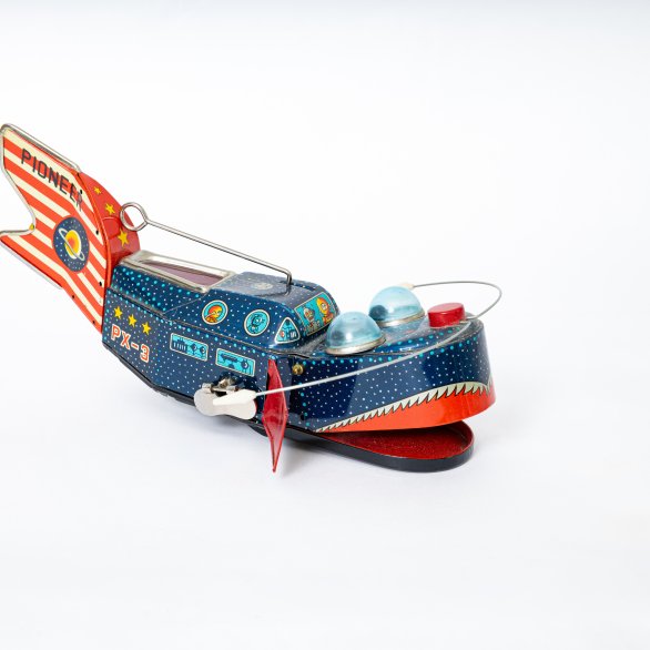 Titel: "Space Whale PX-3 Pioneer", KO Yoshiya, ca. 1957, Japan © Foto: Matthias Willi, SWMB, Basel